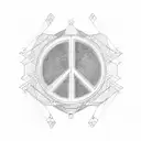 peace tattoo design idea