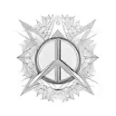 peace tattoo design idea