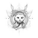 open door tattoo design idea