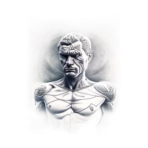 self made man, statue,  tattoo design idea