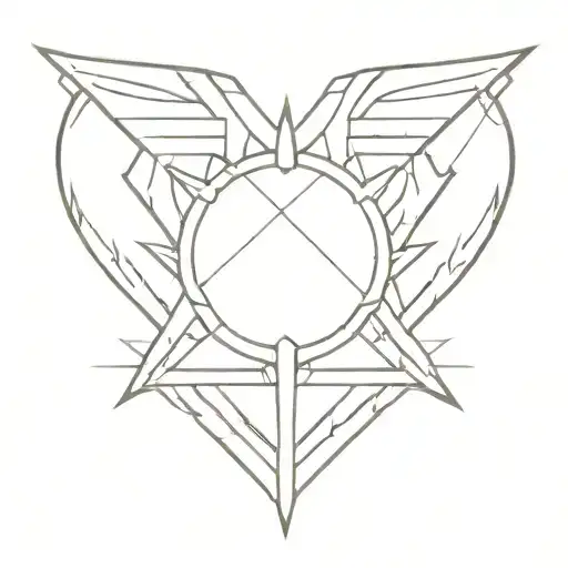 digimon crest of light and love tattoo design idea