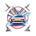 delorean tattoo design idea