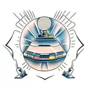 delorean tattoo design idea