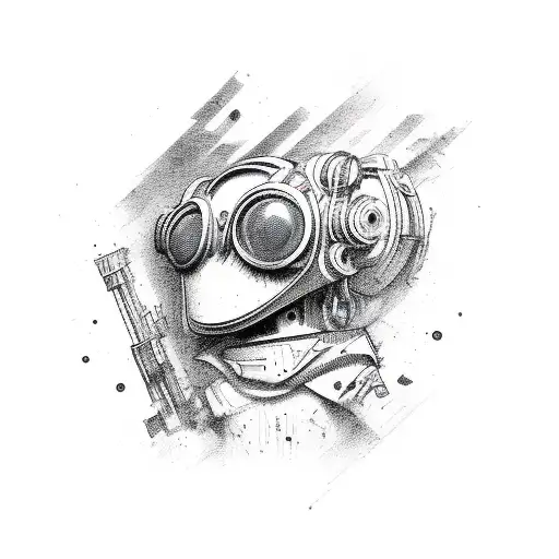 tekno 23 rave hardcore uptempo tattoo design idea