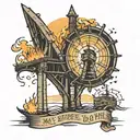 may the bridges you burn light the way   tattoo design idea