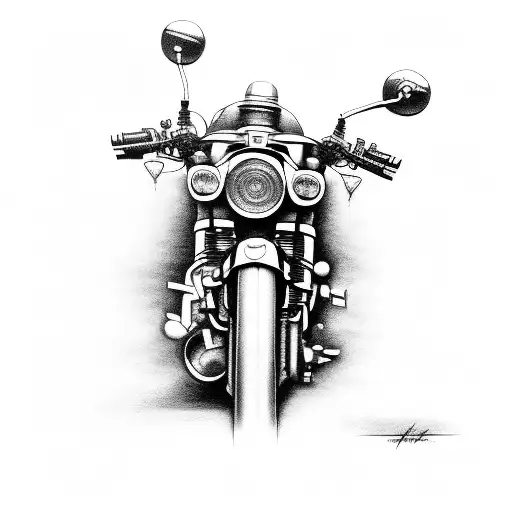 Motorcycles Engines tattoo design idea
