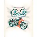 xpro motorcycles workshop tattoo design idea