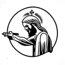 car parts guns Jesus  tattoo design idea
