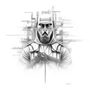 car parts guns Jesus  tattoo design idea