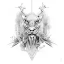 hunting tattoo design idea