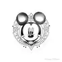 Mickey Mouse dollars euro  tattoo design idea