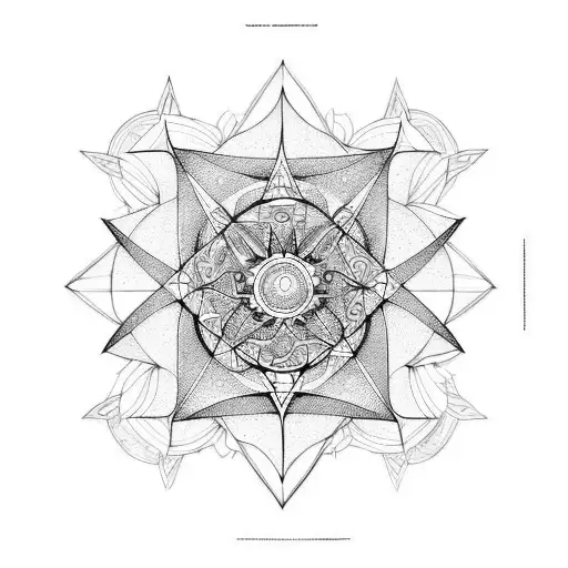 metatron tattoo design idea