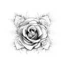 3 roses and vines tattoo design idea