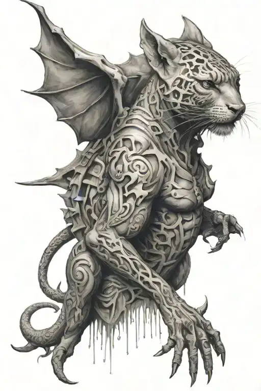 a living contradiction tattoo design idea