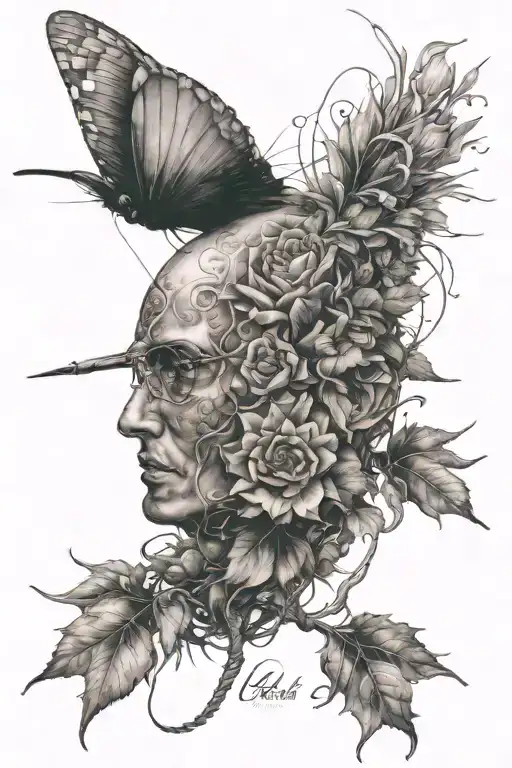 a living contradiction tattoo design idea