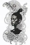 a living contradiction tattoo design idea