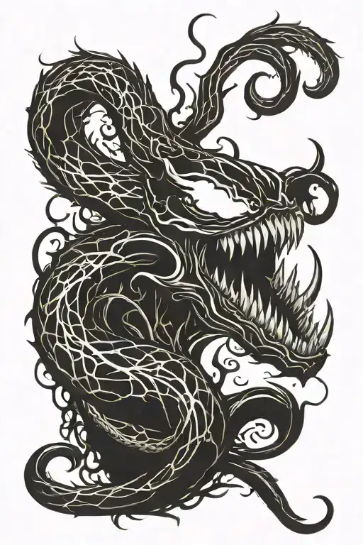 venom carnage tattoo design idea