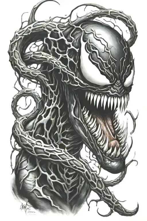 venom carnage tattoo design idea