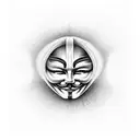 v for vendetta  tattoo design idea
