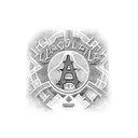 LA the same style as the dodgers logo, Familia with PLVS VLTRA a diamond and the names Maya Dario Xavier Jayden Roman in tattoo design idea