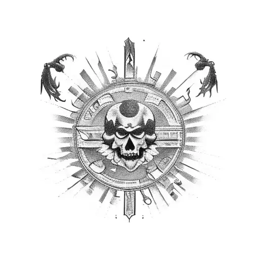  design of a color tattoo sliding map of Galicia mixed with the logo of the musical group red hot chilli peppers tattoo design idea