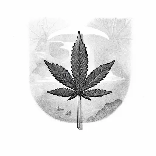 Hemp Cannabis Leaf in Zentangle Style Marijuana Ornamental Silhouette  Stock Vector  Illustration of natural marijuana 90573014