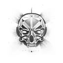 A tattoo design combining elements of boxing and philosophy, symbolizing the balance between physical strength and mental discipline tattoo design idea