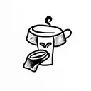 coffee bean  tattoo design idea