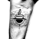 coffee bean  tattoo design idea