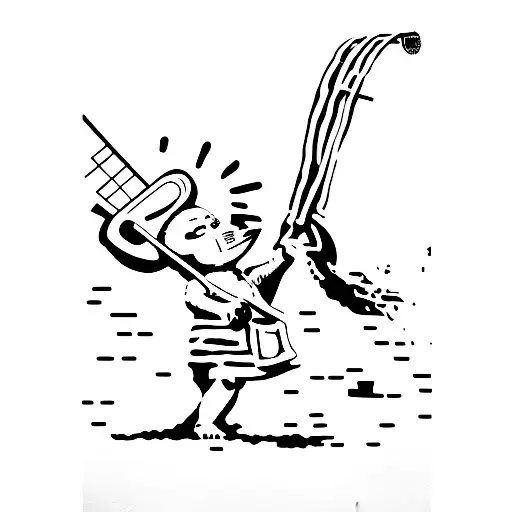 BANKSY tattoo design idea