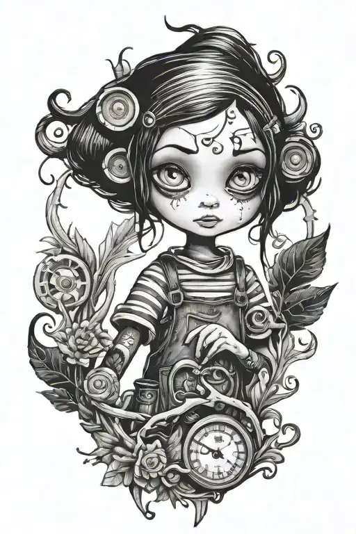 coraline jones tattoo design idea