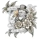 Oh, Father, teach me to walk, Father, guide me tattoo design idea