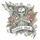 Oh, Father, teach me to walk, Father, guide me tattoo design idea