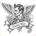 Oh, Father, teach me to walk, Father, guide me tattoo design idea