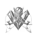 axe with birthdate tattoo design idea