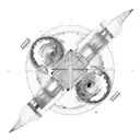 gemini constellation tattoo design idea