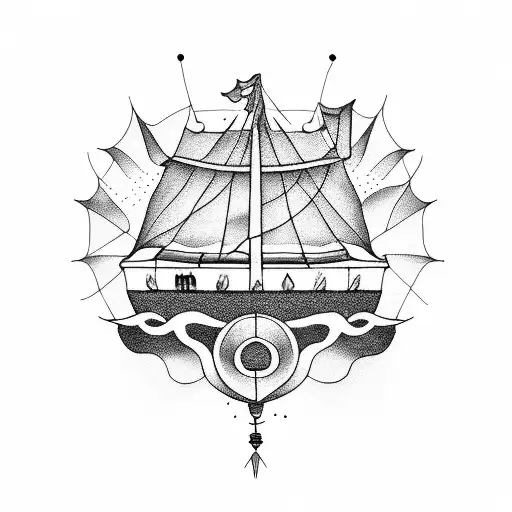 dance Gavin dance happiness boat  tattoo design idea