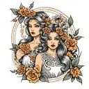 three sisters  tattoo design idea