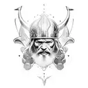 Viking, ravens, Thor, oden tattoo design idea