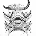 black leviathan  tattoo design idea