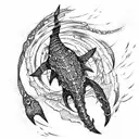 black leviathan  tattoo design idea
