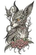 forbidden forest dark creatures tattoo design idea
