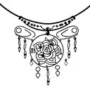 charm anklet tattoo design idea