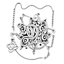 charm anklet tattoo design idea