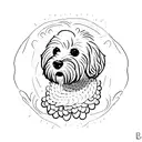 cockapoo  tattoo design idea