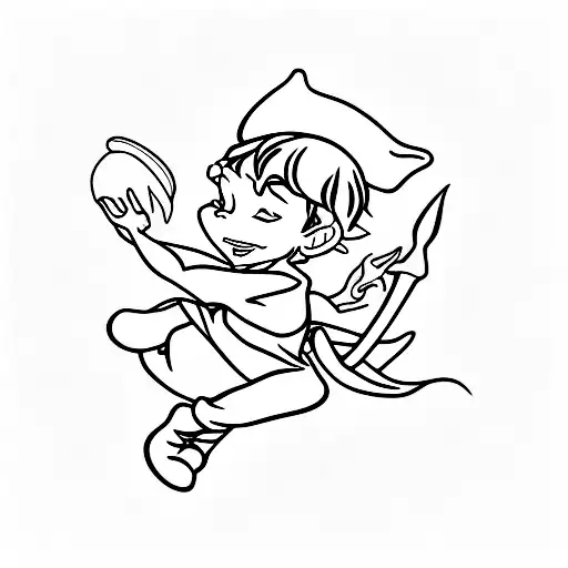 Peter Pan  tattoo design idea