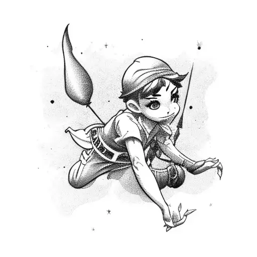 Peter Pan  tattoo design idea
