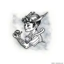 Peter Pan  tattoo design idea