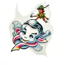 Peter Pan  tattoo design idea