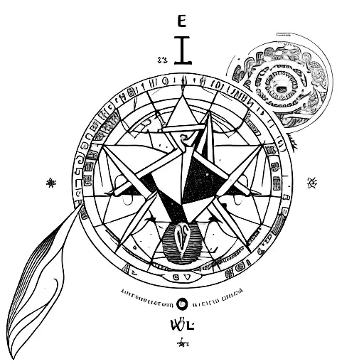 aquarius sign, knowledge, history, power, 1992, wolf tattoo design idea